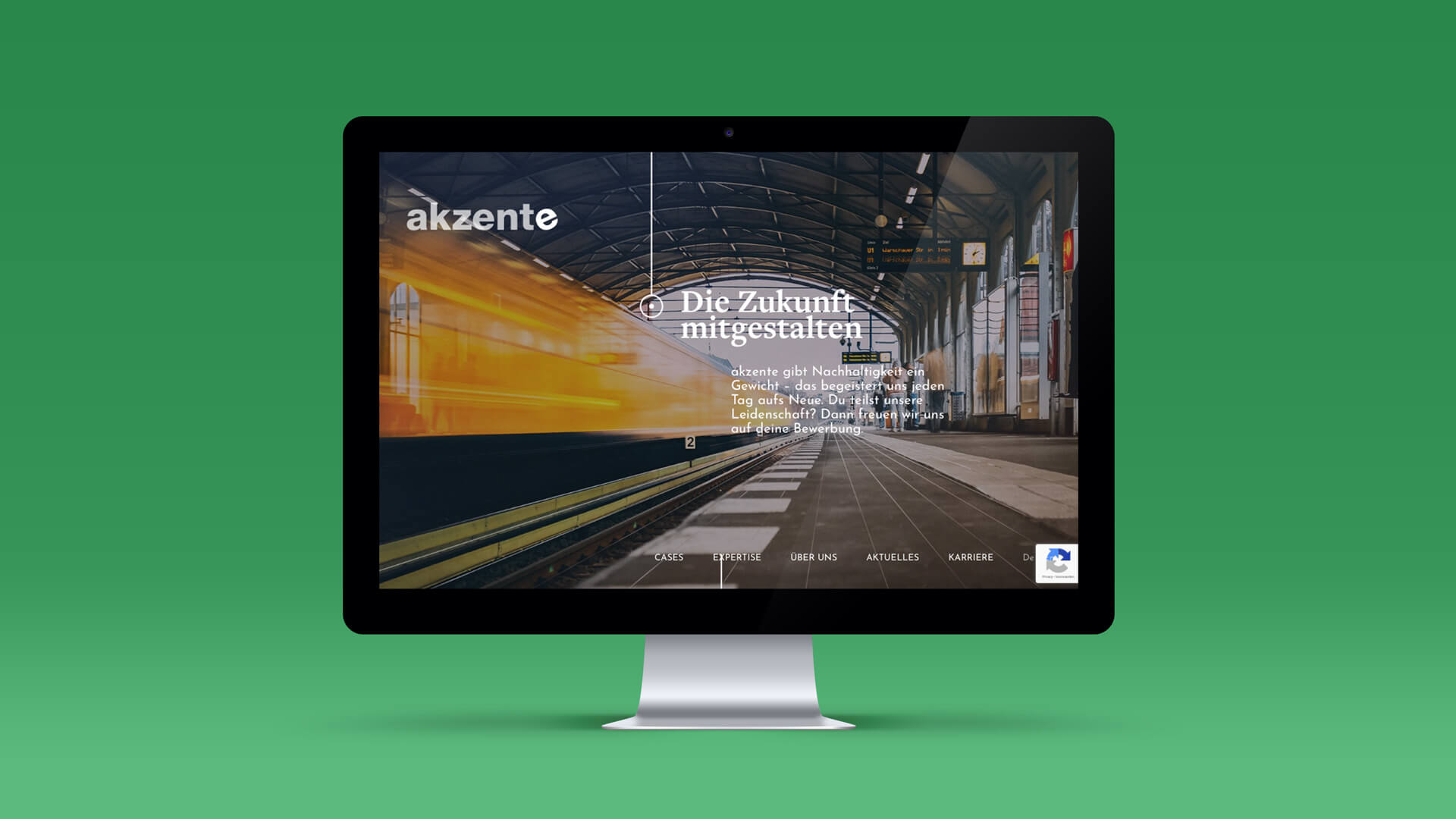 Mockup of the Career Page for akzente