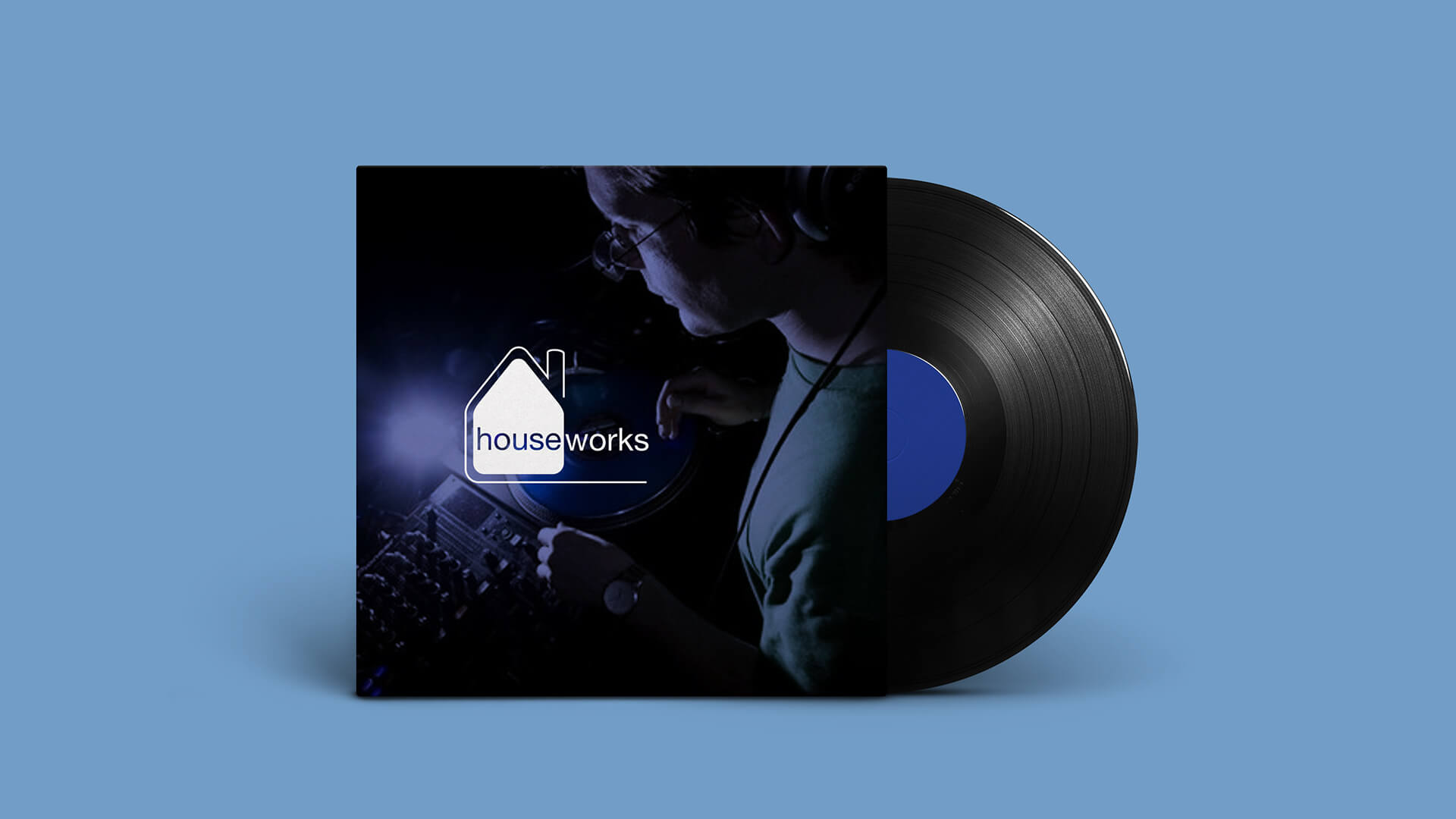 Houseworks Logo on a LP Sleeve
